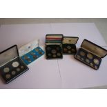 BARBADOS 1974 PROOF SET, British Virgin Islands 1974 proof set, Isle of Man 1971 proof set, Guernsey