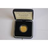 GUERNSEY 1995 GOLD PROOF £25 in case with certificate of authenticity