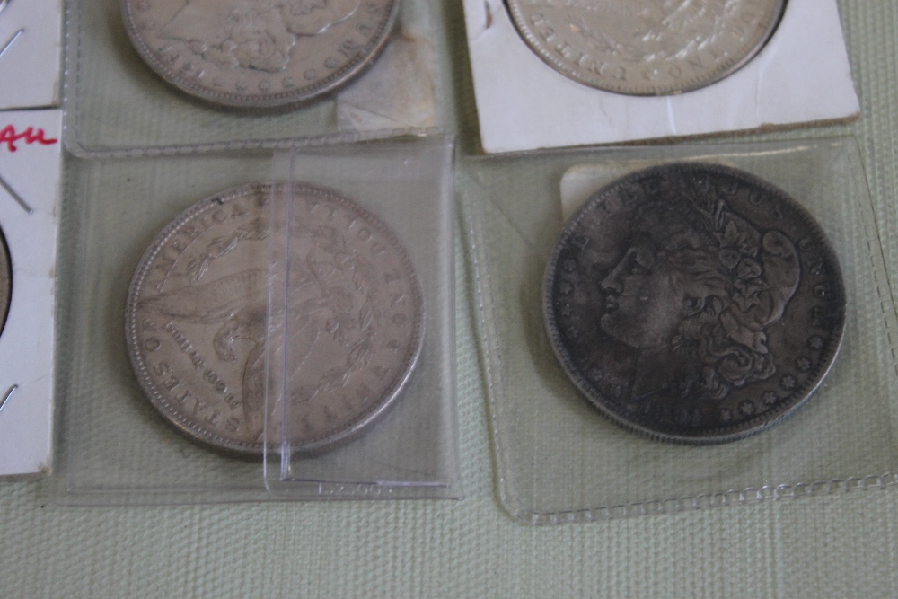 US SILVER DOLLARS 1891-0, 1896 X2 1900-0 AND 1931-D 1921 - Image 4 of 5