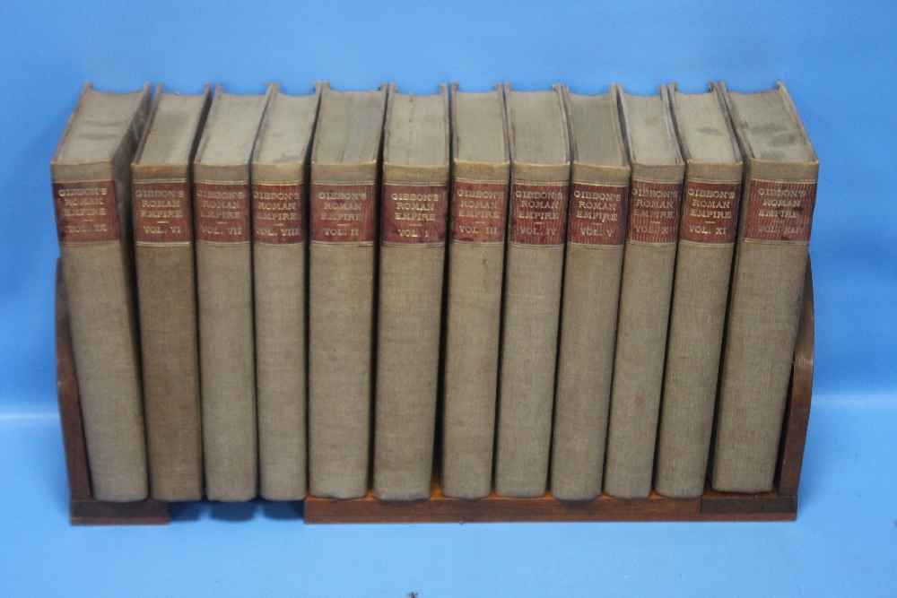 EDWARD GIBBON - 'THE HISTORY OF THE DECLINE AND FALL OF THE ROMAN EMPIRE', a complete set of 12