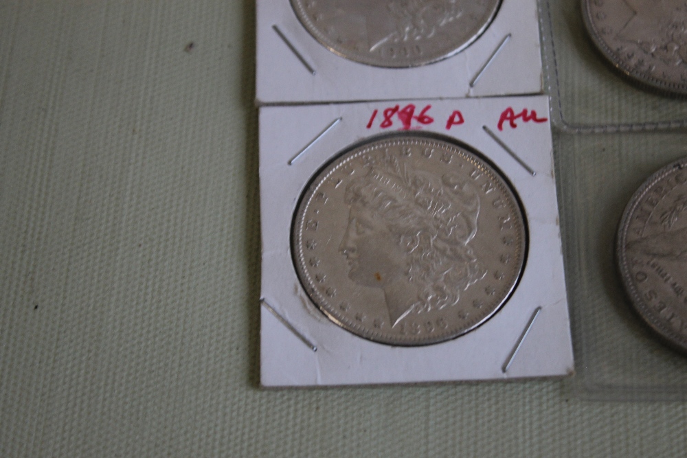 US SILVER DOLLARS 1891-0, 1896 X2 1900-0 AND 1931-D 1921 - Image 5 of 5