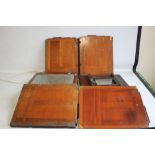 A QUANTITY OF ASSORTED LARGE VINTAGE PHOTOGRAPHIC PLATE HOLDERS to include Watson & Sons