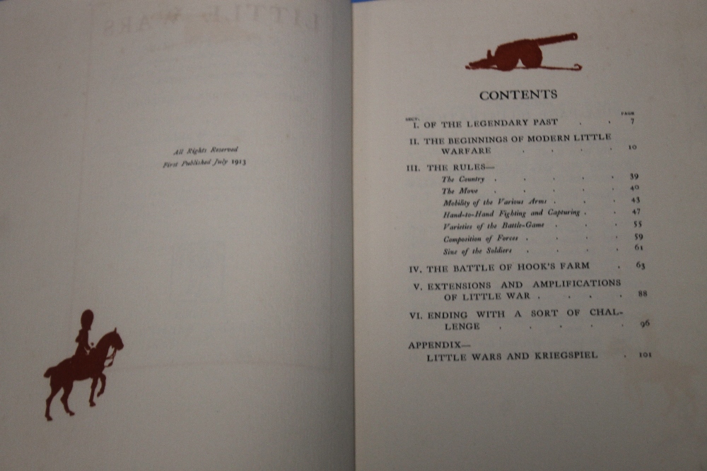 H. G. WELLS - 'LITTLE WARS', published by Frank Palmer, Red Lion Court, London, dated July 1913, - Image 4 of 5