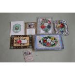 A SMALL GROUP OF 19TH CENTURY GREETINGS CARDS to include perfumed types, multi fold etc.