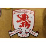 ***A MIDDLESBOROUGH FC PLAQUE