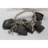 ***SIX LARGE PADLOCKS