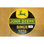 ***A JOHN DEERE WALL PLAQUE