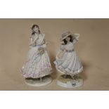 TWO ROYAL WORCESTER LADY FIGURES, 'THE VILLAGE BRIDE' AND 'GRANDMA'S BONNET'