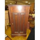 AN EDWARDIAN MAHOGANY POT CUPBOARD