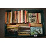 A COLLECTION OF VINTAGE BOOKS TO INCLUDE PAN BOOKS, WWII INTEREST, ETC. (PLASTIC TRAYS NOT