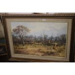 H. GYASWCYCM (POSSIBLY HENNIE G VAN ASWEGEN) - OIL ON BOARD OF A SOUTH AFRICAN LANDSCAPE, SIGNED