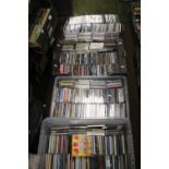 FOUR BOXES OF POP MUSIC CDS (OVER 1200)