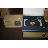 A FIDELITY RECORD PLAYER TOGETHER WITH A STELLA RADIO