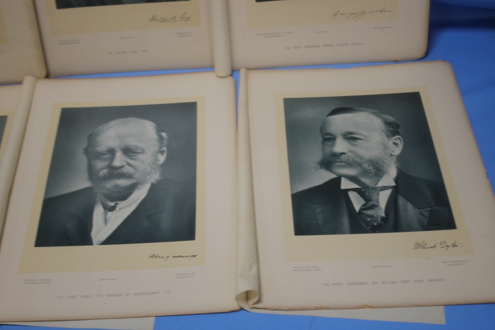 SIX 19TH CENTURY PORTRAIT PHOTOGRAPHS OF POLITICAL FIGURES WITH PRINTED AUTOGRAPHS, to include - Image 3 of 4