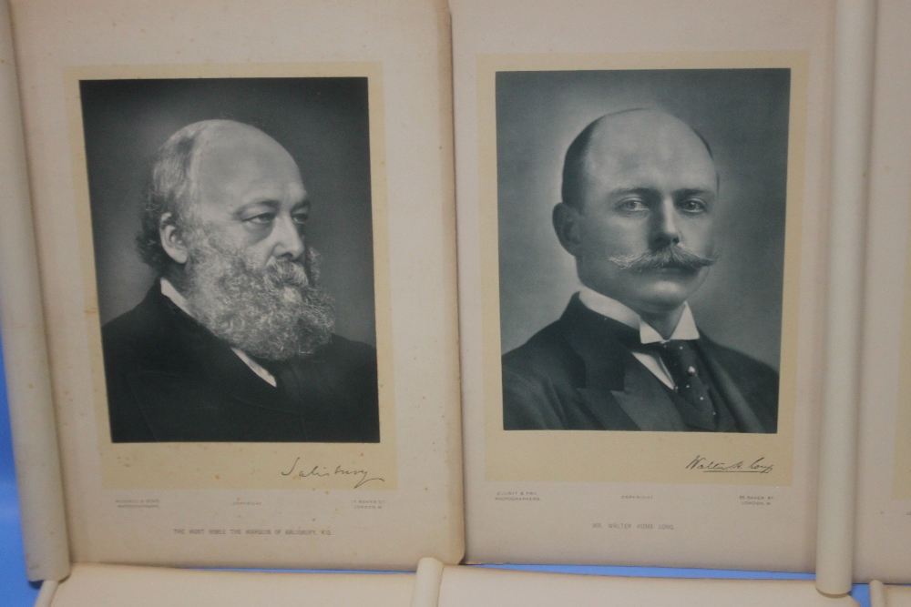 SIX 19TH CENTURY PORTRAIT PHOTOGRAPHS OF POLITICAL FIGURES WITH PRINTED AUTOGRAPHS, to include - Image 2 of 4