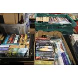 FOUR TRAYS OF BOOKS SCIENCE FICTION AND FANTASY