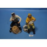 TWO ROYAL DOULTON FIGURES 'THE BOATMAN' AND 'THE LOBSTERMAN' (2)