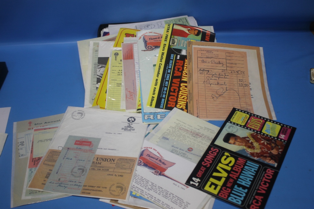 A COLLECTION OF REPRODUCTION / FACSIMILE ELVIS PRESLEY EPHEMERA to include tickets, posters,