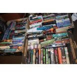 THREE TRAYS OF MAINLY NOVELS