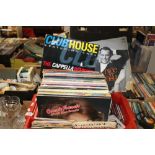 A BOX OF CIRCA. 60 LP RECORDS MAINLY EASY LISTENING TO INCLUDE FRANK SINATRA, ABBA TOGETHER WITH
