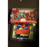 TWO BOXED MARVEL FIGURE SETS