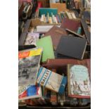 THREE TRAYS OF MISCELLANEOUS BOOKS TO INCLUDE ANTIQUARIAN (TRAYS NOT INCLUDED)