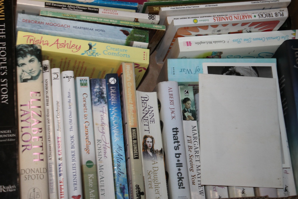 THREE TRAYS OF MAINLY HARDBACK BOOKS INCLUDING NOVELS (TRAYS NOT INCLUDED) - Image 4 of 4