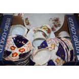 A BOX OF ASSORTED CHINA TO INCLUDE VICTORIA CHINA AND GORDY WELSH TYPE CHINA