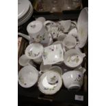 A COLLECTION OF HAND PAINTED CHINA TO INCLUDE SHELLEY