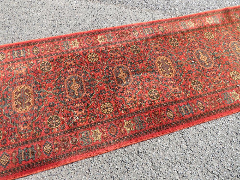 AN EASTERN WOOLLEN KELIM RUNNER RUG L-348 CM W-86 CM - Image 3 of 5