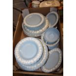 A TRAY OF WEDGWOOD QUEENSWARE CHINA