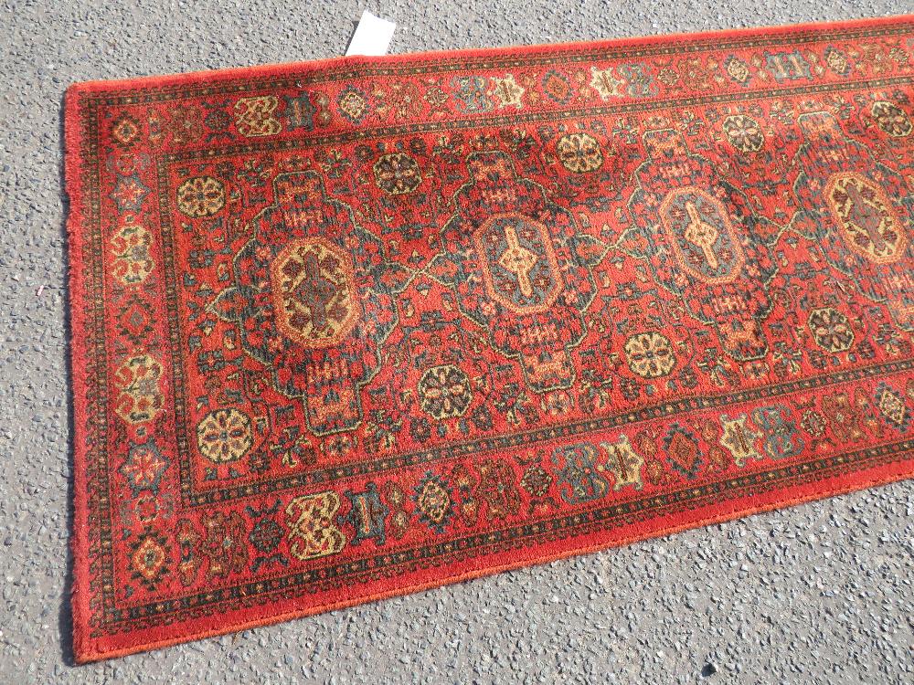 AN EASTERN WOOLLEN KELIM RUNNER RUG L-348 CM W-86 CM - Image 2 of 5