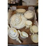 A TRAY OF MINTON BELLEMEADE CHINA