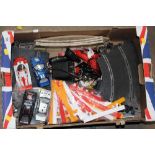 A TRAY OF SCALEXTRIC PARTS