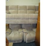 A MODERN UPHOLSTERED 3 PIECE SUITE