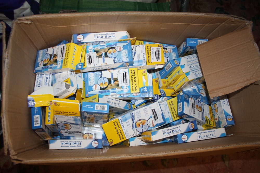 A LARGE BOX OF EARWAX REMOVER