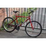 A RED GT BICYCLE