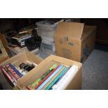 A LARGE QUANTITY OF MOSTLY TRAVEL RELATED BOOKS (SEVEN BOXES)
