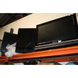 TWO TV'S TO INCLUDE AKURA, ACOUSTIC SOLUTIONS PLUS A MONITOR (3) A/F