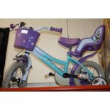A CHILDS FROZEN BICYCLE