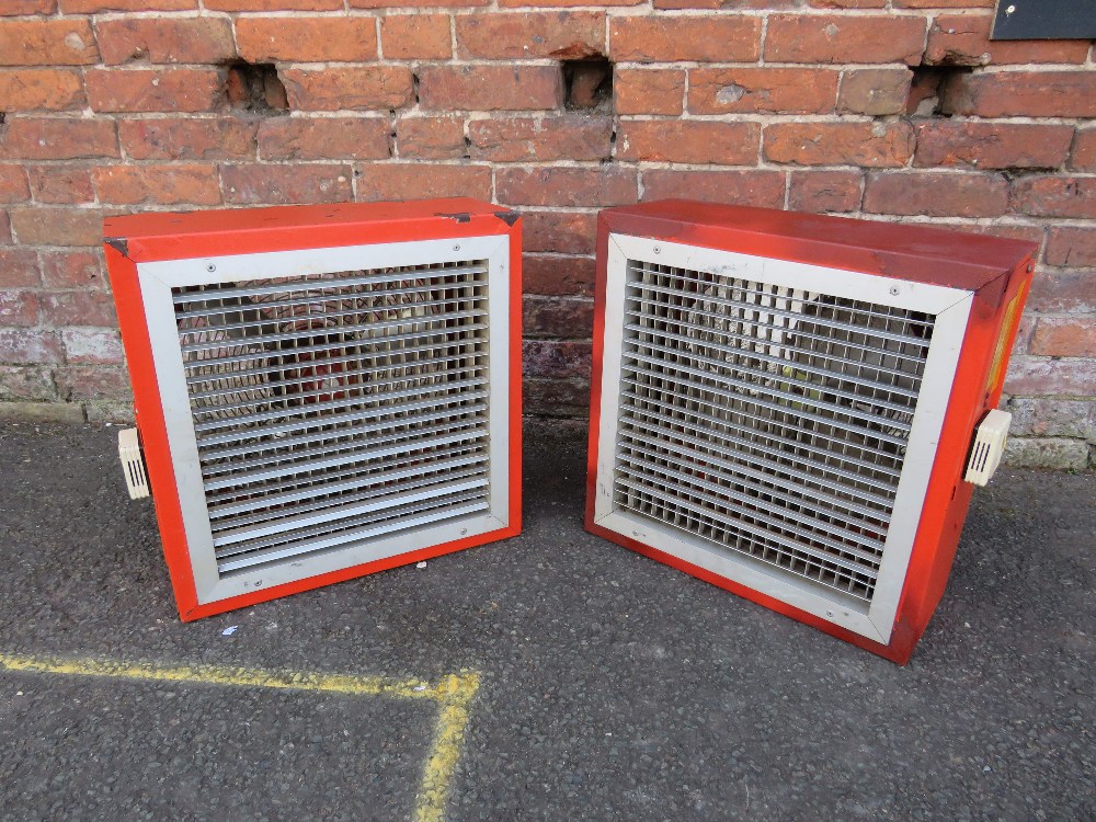 A PAIR OF THERMOSTATICALLY CONTROLLED CIRCULATION / EXHAUST FANS 240v
