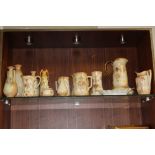 A QUANTITY OF CROWN DEVON FIELDINGS, CROWN DUCAL AND OTHER SIMILAR CERAMICS TO INCLUDE JUGS AND