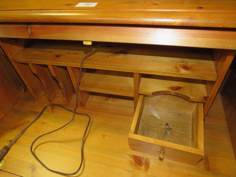 A MODERN DUCAL PINE BUREAU W-80 CM - Image 3 of 4