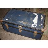 A BLUE LUGGAGE TRUNK A/F