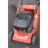 A MOUNTFIELD PETROL MOWER WITH GRASS BOX