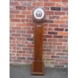 A VINTAGE WALNUT GRAND DAUGHTER CLOCK H-139 CM