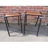 TWO MODERN SCOTCH WHISKY & SELBY BROTHERS STOOLS