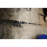 A SELECTION OF FISHING RODS A/F (SPARES & REPAIRS)