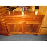 AN ANTIQUE MAHOGANY CONVERTED CABINET W-104 CM
