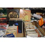 A COLLECTION OF OVER 40 LP RECORDS TO INCLUDE BOB MARLEY, WINGS, LIONEL RITCHIE, ETC. TOGETHER